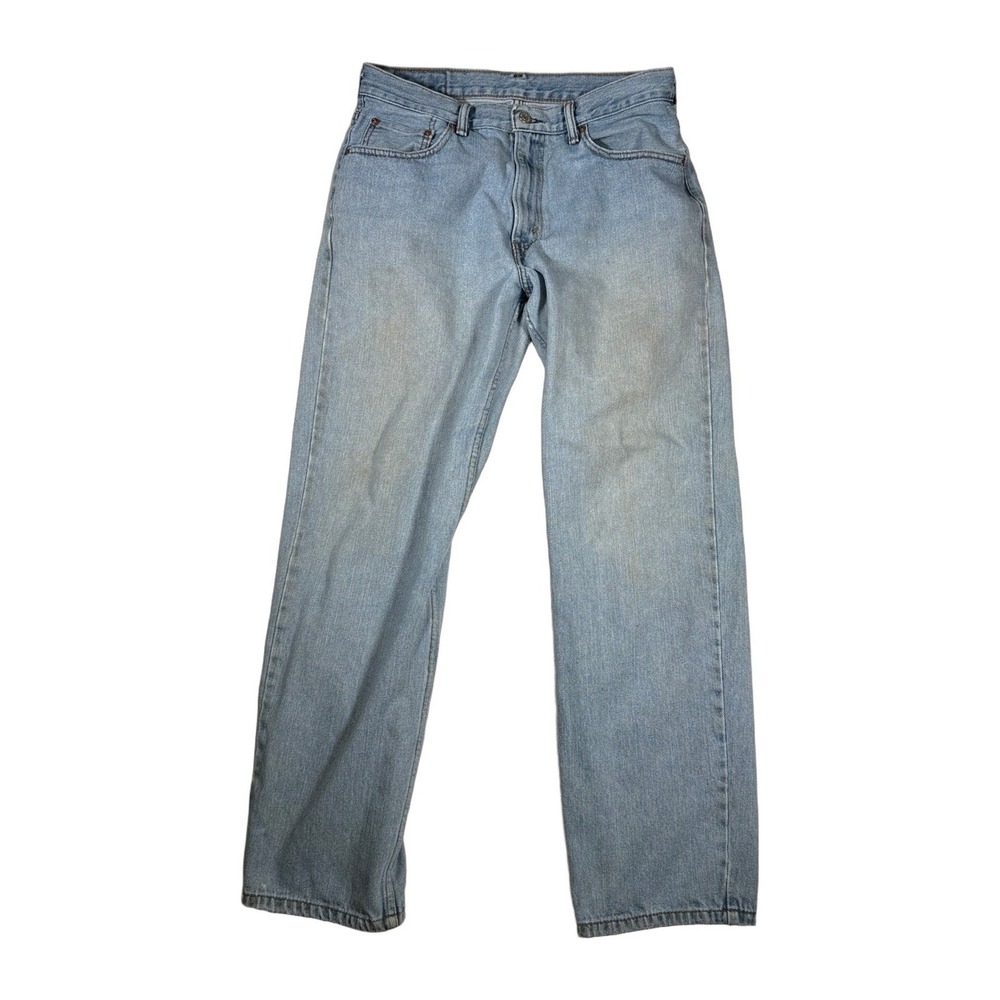 Levi's 550 Relaxed Fit Light Wash Denim Jeans 34x32 Mens Blue